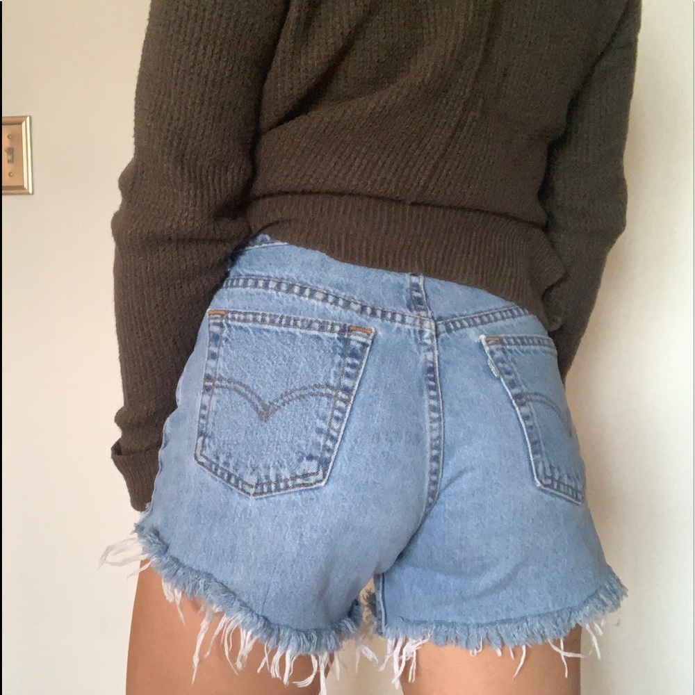 Levi’s high waist silver tab cutoff shorts size 7